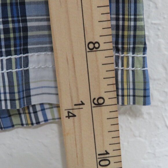 Hilfiger Denim* Men's Short Sleeve Snap Down Straight Hem Chest Pockets Shirt~XL - Picture 9 of 14